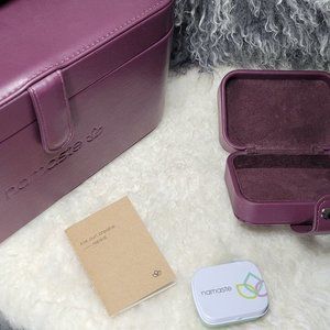 Namaste Maker's Train Case & Buddy Case in Eggplant Color